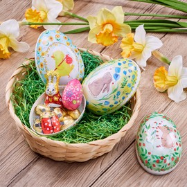 com-four® 3x Easter eggs to fill - colorful filling eggs for Easter - cardboard eggs for Easter decoration - gift box design Mr. & Mrs. Panda - Easter surprise [selection varies]