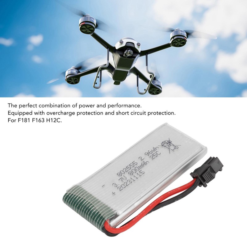 Drone Battery 800mAh 3.7V 25C Quadcopter Lithium Battery With SM