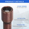 sourcing map 2pcs Magnetic Nut Driver 8mm Hex Drive Socket
