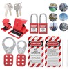 Lockout Tagout Kit, Practical Multifunctional Electrical Lockout Locks for Lock