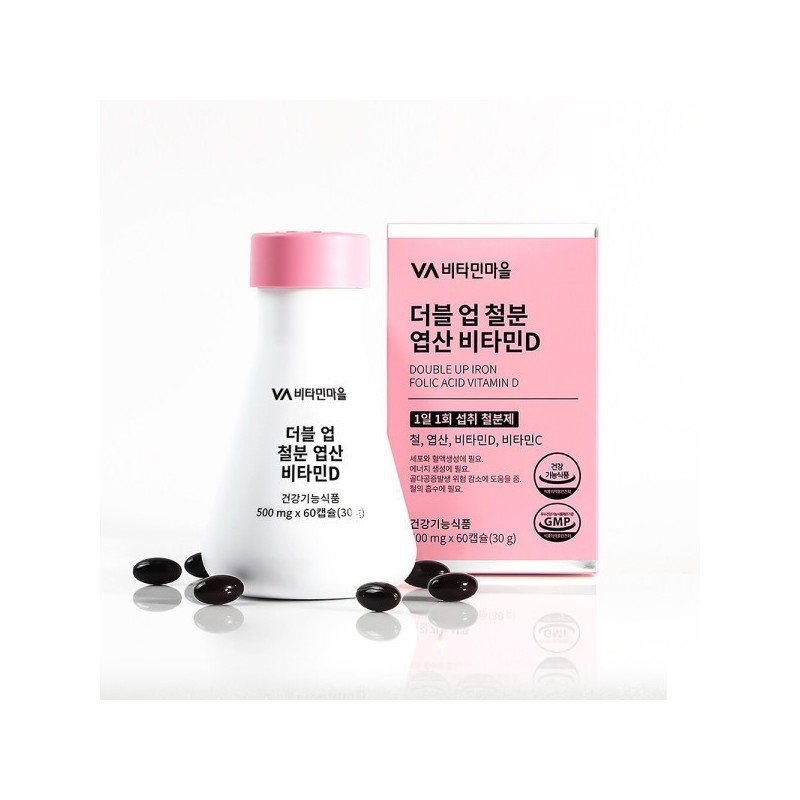 Vitamin Village Wise Iron Supplement, Folic Acid, and Vitamin D