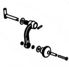 Jotul Wood Stove Chrome Door Handle Kit: 156321-SPFL