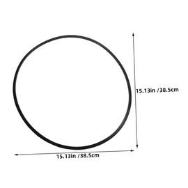 Mikinona 2pcs Salon Chair Base Gasket Slip Rubber Ring for Hydraulic Barber Vibration Dampening Easy to Clean Durable Floor Protection