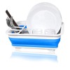 ZhildChen Collapsible Dish Rack Foldable Dish Drying Rack Portable Dish