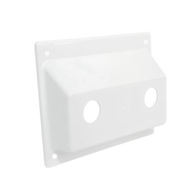 CAMGJORT 1 Pack Faucet Bezel Stand Off Faucet Cover Faucet Mount Kit for RV Camper Trailer Shower Plate Replacement Part,White (White, 1)