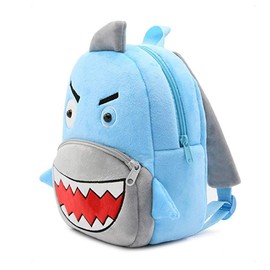 Rekome Cute Animal Cartoon Backpack School Bag, for Toddler Children Boys Girls, 3-6 Years Old, for Kindergarten Kids, Children, Unisex (Shark)