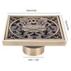 10x10cm Floor Drain Antique Copper Anti Odor Bathroom Floor Drainer