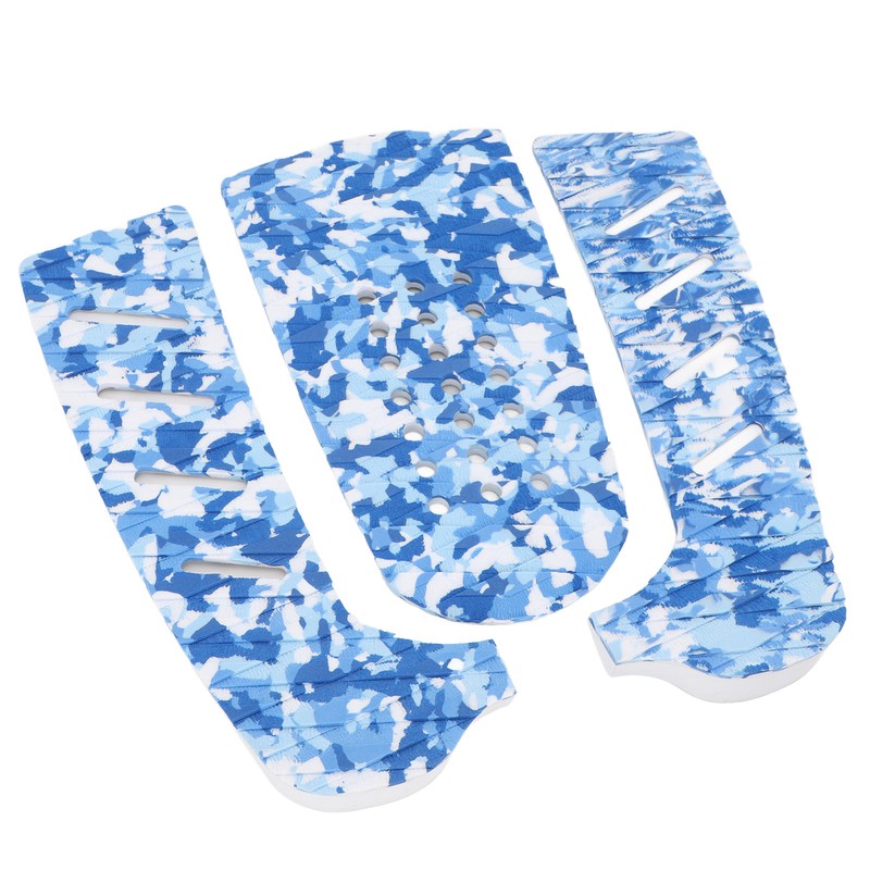3pcs EVA Surfboard Deck Traction Pad Non Slip Grip Double