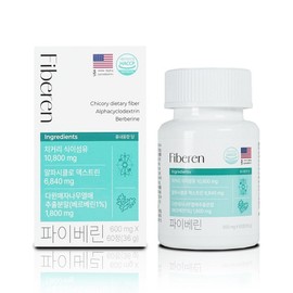 Fiberine Alpha CD Berberine Chicory Dietary Fiber, 1 box, 60 tablets / 파이베린 알파CD 베르베린 치커리 식이섬유, 1박스, 60정