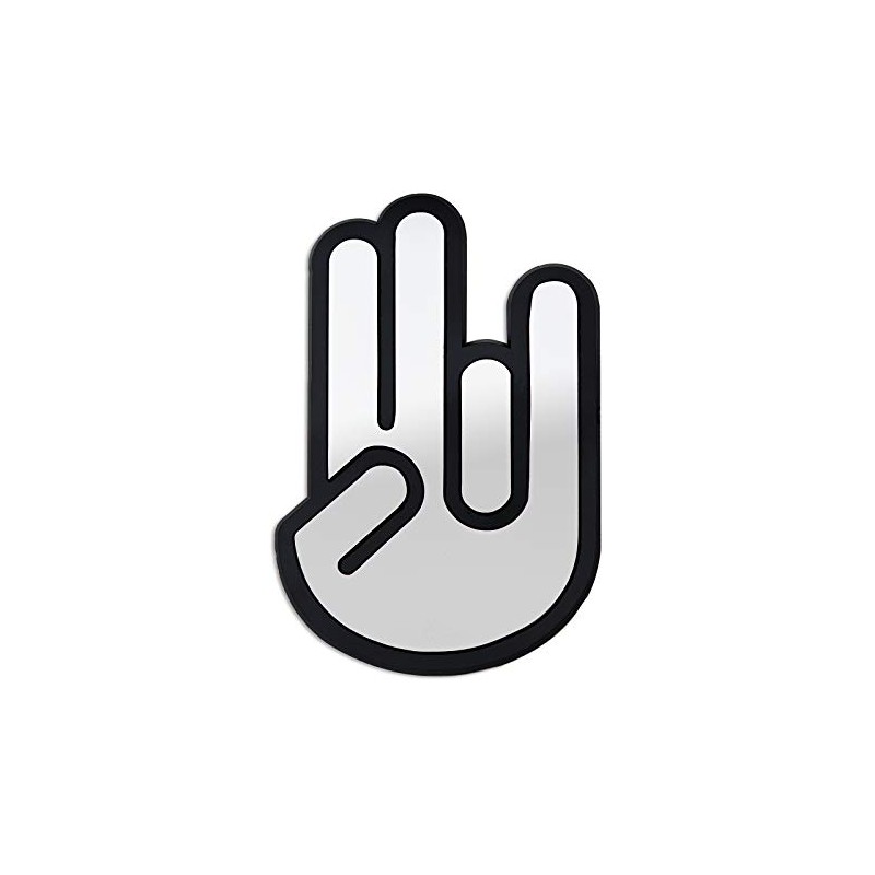 JDM Shocker Hand Chrome Auto Emblem 5" Tall