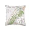 Cherokee National Forest Map (1996) Throw Pillow
