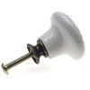 M MIMHOOY 6 Pcs Ceramic White Drawer Dresser Knobs Vintage