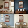 Vintage Wooden Spice Rack Village Style Display Shelf for 24