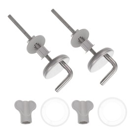 Angoily 2pcs Bathroom Toilet Seat Screws Fastener Toilet Seat Screws Hinge Screws Toilet Seat Screws Replacements Parts Kit for Fixing The Top Toilet Seat