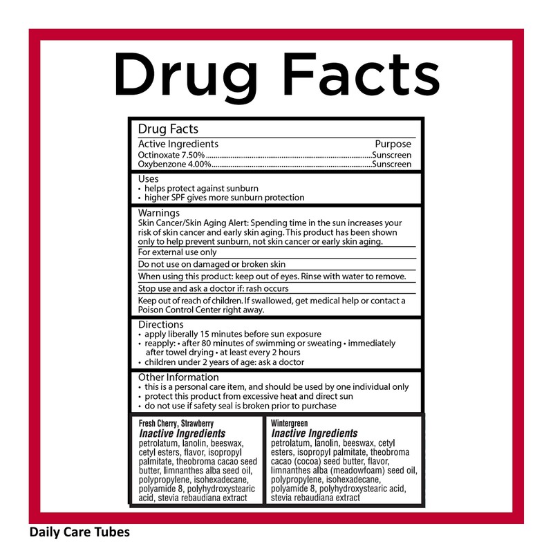 Carmex Daily Care Moisturizing Lip Balm with SPF Variety Pack