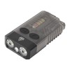 Mini Flashlight Portable Rechargeable Buzzer Alarm Keychain Light for Camping