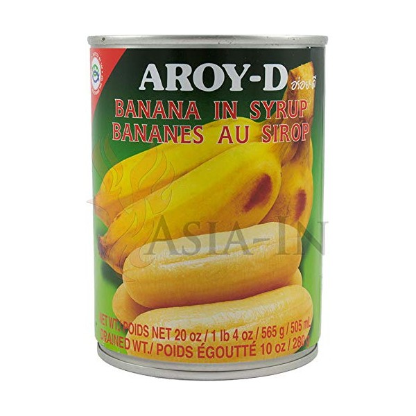 Aroy-D, Banana in Syrup, 20 oz