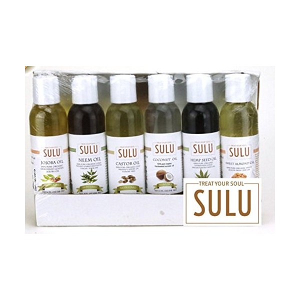 SULU ORGANICS Set of 6 Cold Pressed High Quality Natural