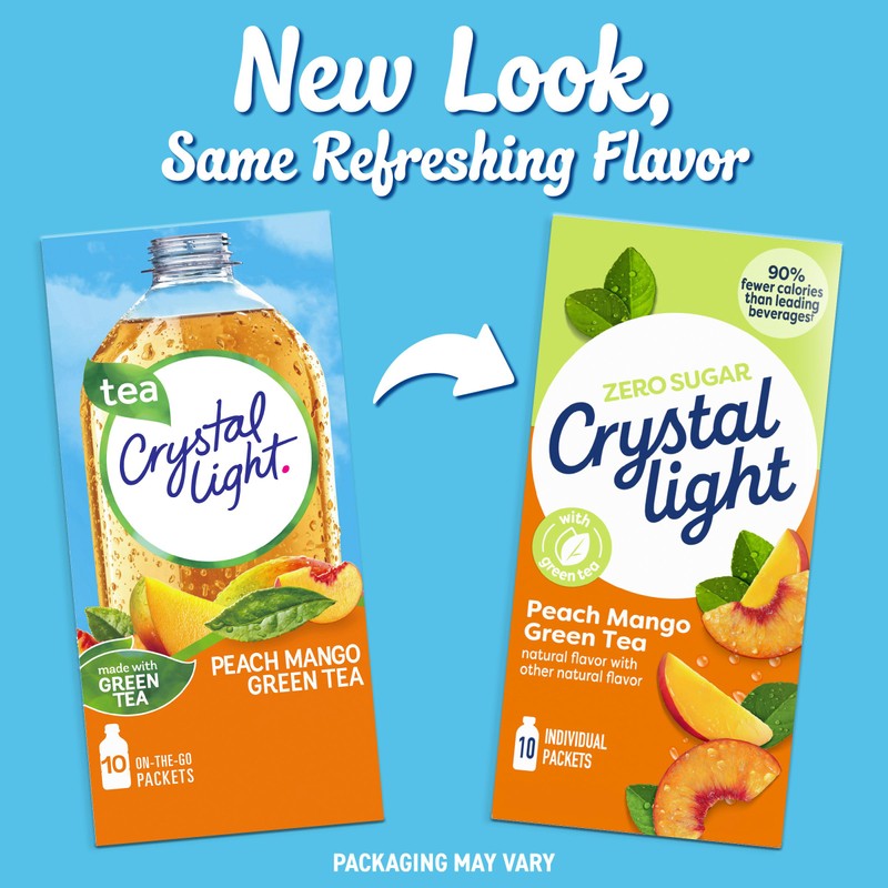 Crystal Light Drink Mix, 10 Packets, for Convenient On-the-Go Flavorful