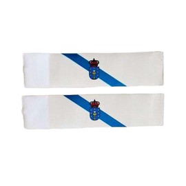 Football Captain's Flag Elastic Adjustable Bracelets (2, Galicia, 8 x 30 cm)