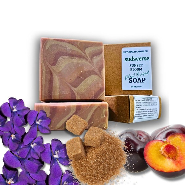 sudsverse Sunset Bloom Artisan Soap | Handmade Premium Natural Soap