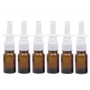 ericotry 6PCS 10ml/0.34oz Empty Glass Refillable Nasal Spray Bottles Fine