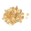 DYNWAVE About 100pcs Hair Links Hair Beads Dread Hair Beads Hair Braided Hair Extension Decoration Gold