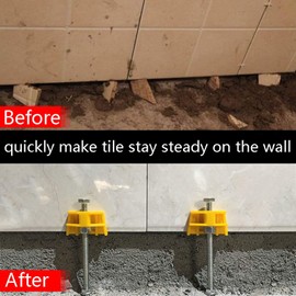 Gdraco Tile Support Ceramic Tile Holder, 2-9.5 cm Tile Height Adjuster, Wall Tile Height Locator Suitable for Home Renovation Decoration, Home Decoration Master Use Gadgets