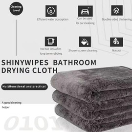 Shiny Wipes Towel for Shower, Shiny Wipes Cloth, Shower Cleaning Cloths for Car Detailing, Kitchen, Window Cleaning Cloth (5, 40 * 60cm)