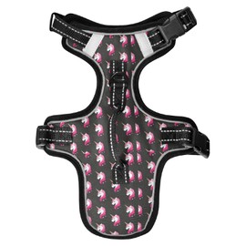 xigua Unicorn Dog Harness, No Pull Pet Vest Harness Reflective Breathable Small & Medium Dog Harness with Nylon Handle