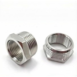 2 PCS Shower to Garden Hose Adapter, 1/2" Female to 3/4" Male NPT Thread Reducer, Garden Hose Fitting for Bathroom Faucet Conversion