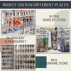 25 Pack Grid Wall Hooks, 2 Inch White Gridwall Hanger