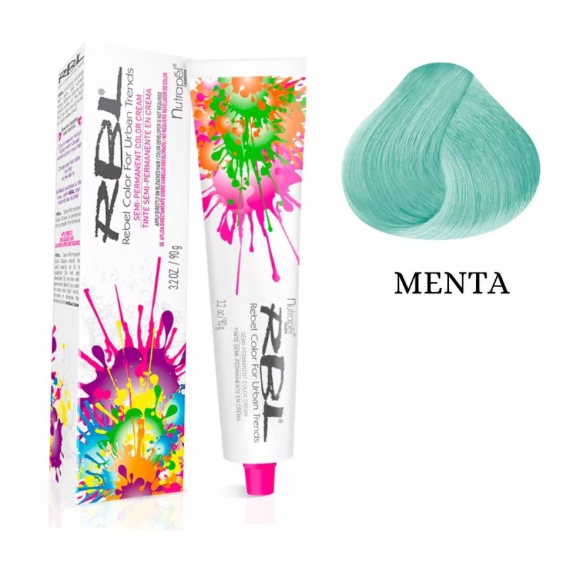 Nutrapel Rbl Tinte Profesional Semipermanente Fantasía Gama Verde 90g