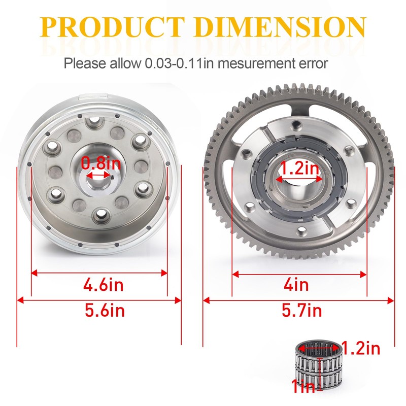 Starter One Way Clutch Kit & Flywheel rotor for Honda