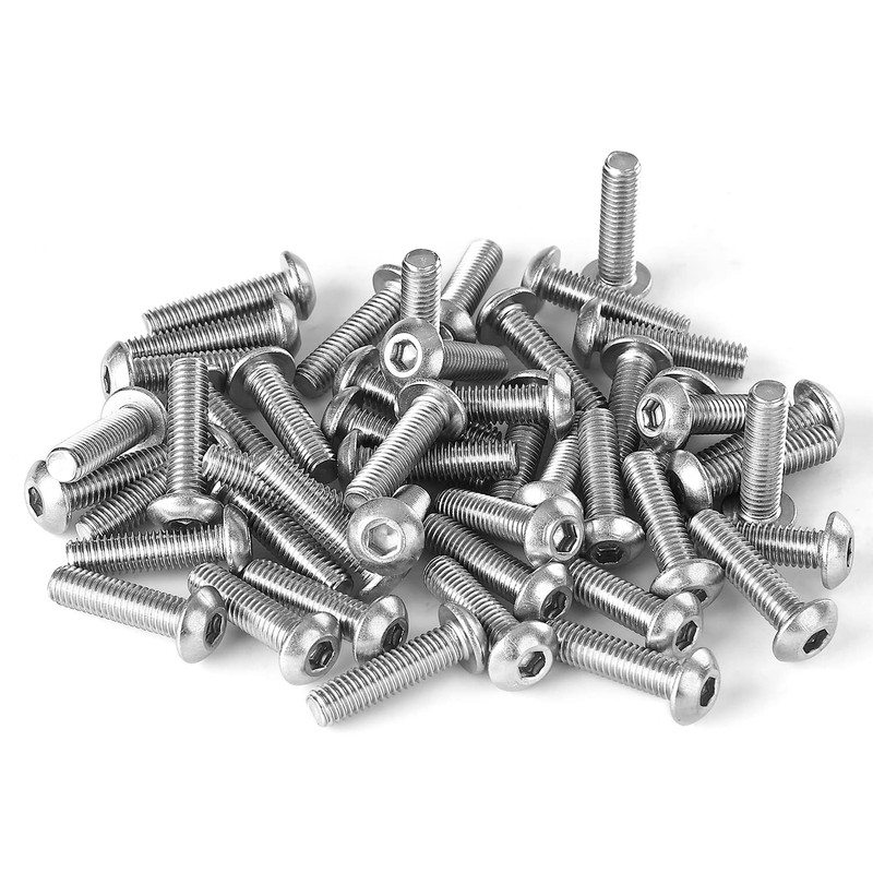 #10-32 x 5/8" Button Head Socket Cap Screws Bolts 304