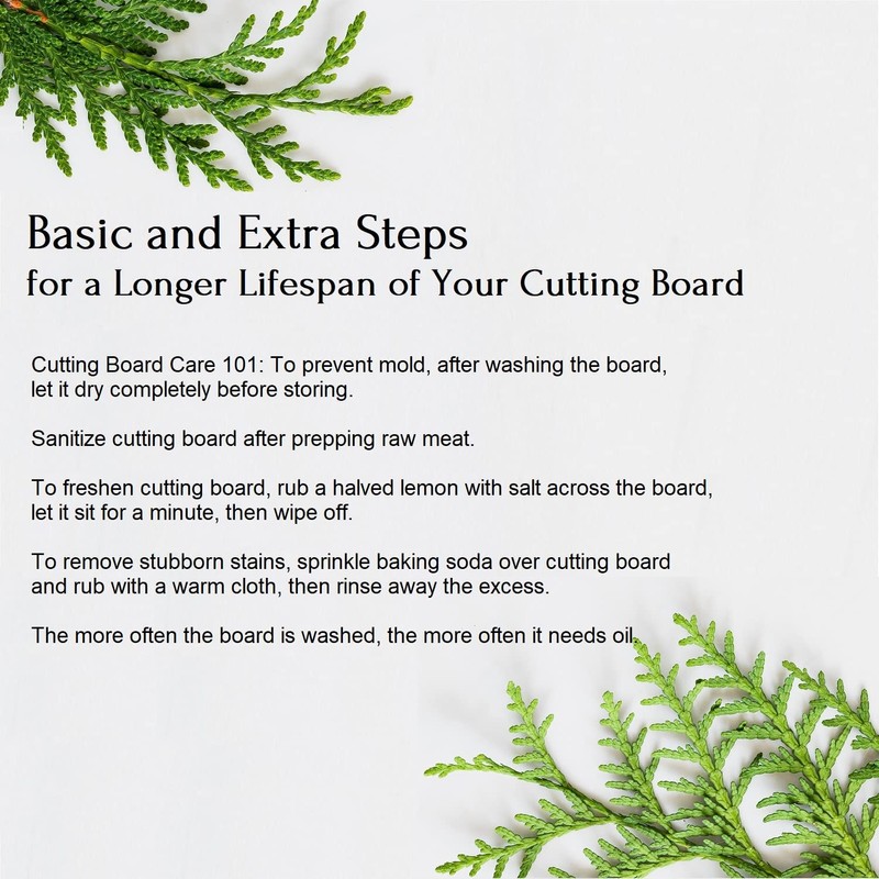 Hinoki Cypress Reversible Wood Cutting Board, 17.3" x 9.5" x1.2",