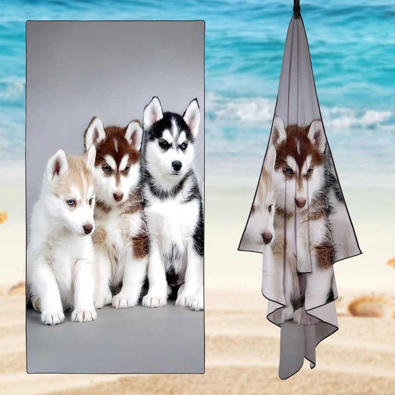 Zomer Beach Towel Large 90 x 180 cm Quick-Drying Microfibre