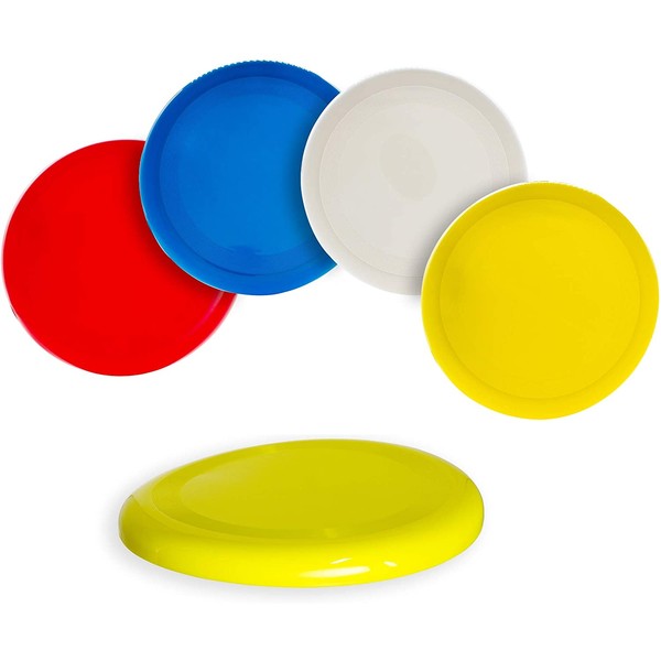 Fun Central 12 Pack - 10 inch Flying Discs Backyard Games & Sports Party Favors for Kids & Adults - Assorted Colors