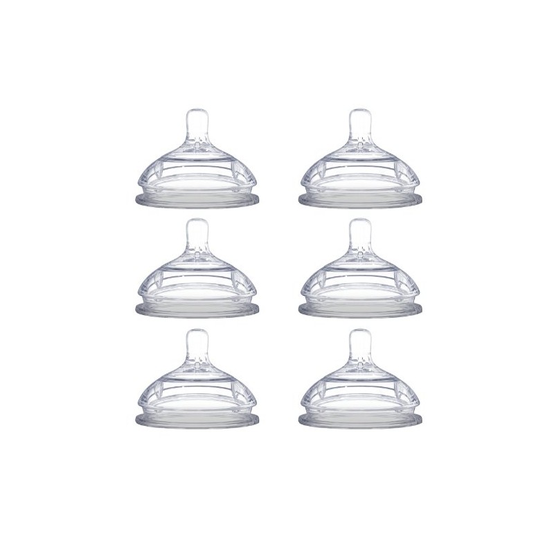 Comotomo Replacement Nipples, Slow Flow (0-3 Months) - 2 Count,