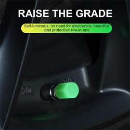 8 tapones fluorescentes universales para válvulas de neumáticos de automóvil, tapones luminosos para válvulas de neumáticos, tapas de aire para neumát