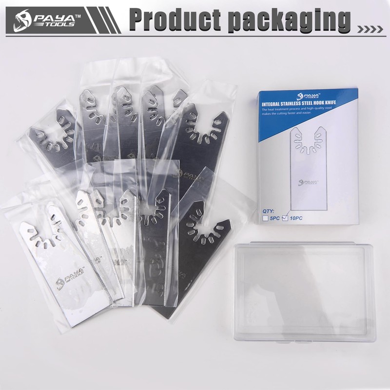 PAYA Oscillating Saw Blades Rectangular Flat Scraper Multitool Saw Blades