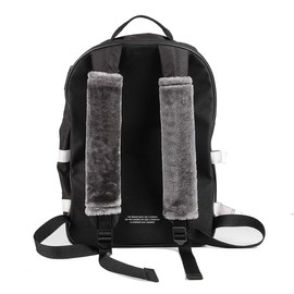 Alyphyly Soft Faux Sheepskin Seat Belt Shoulder Pad for a More Comfortable Driving, Compatible with Adults Youth Kids - Car,Carmera Backpack Straps 2 Packs,Dark Grey