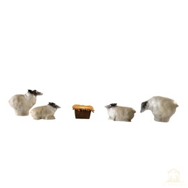 The Nativity Store Kate Lee Love's Pure Light Resin Nativity Set - Christmas Nativity Scene for Indoor Holiday Decor - Family-Friendly Christmas Decorations (5 Piece Set - Animals)
