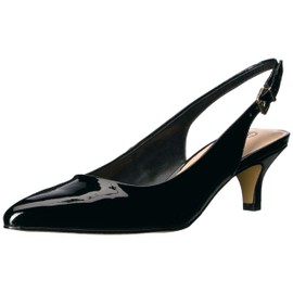 Bella Vita Women's SCARLETTII Pump, Black PAT, 8.5 XW US