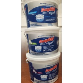 Illios Hi-Capacity Moisture Absorber Bucket, 1 Fragrance Free, 1 Fresh Scent, 1 Lavender Vanilla, 2 lb. (3 Pack), Attracts & Traps Excess Moisture. Packed By Illios.