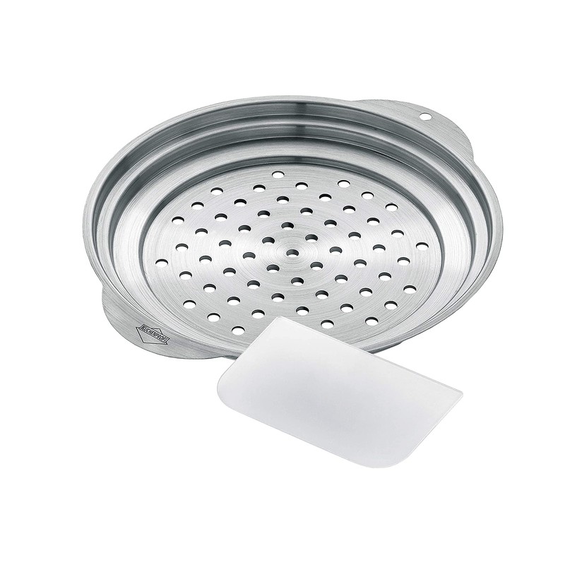 Küchenprofi Spaetzle Lid and Scraper, Stainless-Steel Dumpling Maker and Spaetzle