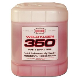 Weld-Aid Weld-Kleen 350 Anti-Spatter 007091 – 5 gallon, Non-Flammable, Paintable, Anti-Spatter Spray for Nozzle & Tip