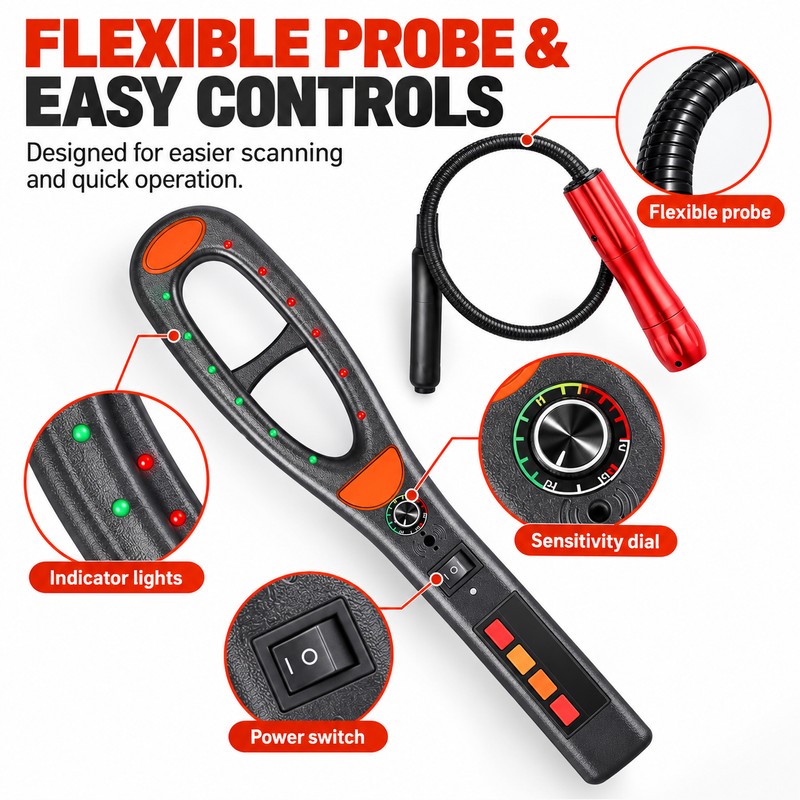 Handheld Signal Detector for Wireless Security Checks – Raksa 021