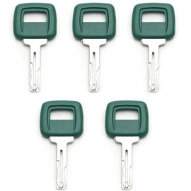 Narcilors 5Pcs 11039228 Ignition Stater Keys 17225331 ELI80-0091 Replacement for Volvo Loader Haul Truck Heavy Equipment Laser Cut