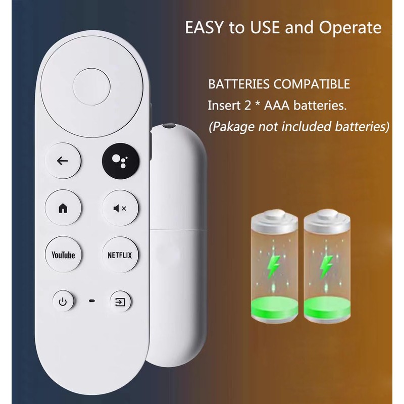 Replacement Voice Remote for Google Chromecast TV, Remote Control for